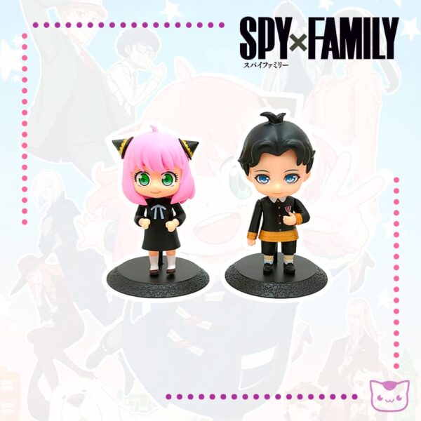 Figuras Chibi Spy x Family Anya y Damian Set x2