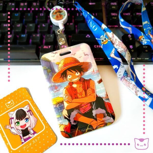 Porta Carnet Retráctil One Piece Luffy v1