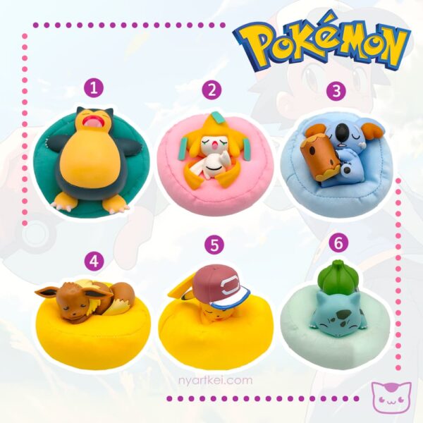 Figura Pokémon Durmiendo Almohada