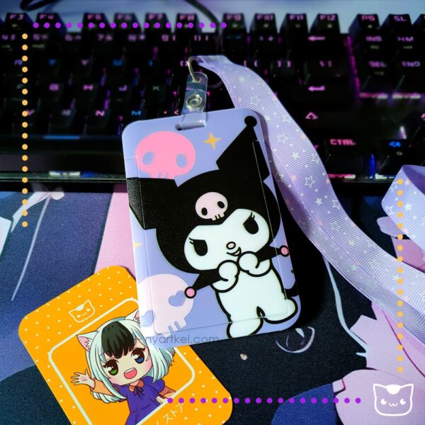 Porta Carnet Sanrio Kuromi