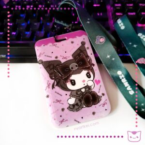 Porta Carnet Sanrio Kuromi Lolita