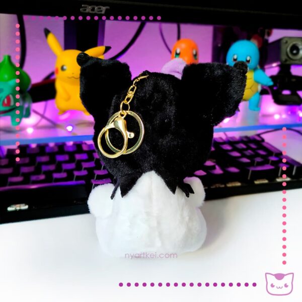 Llavero Peluche Sanrio Kuromi v2 - Imagen 2