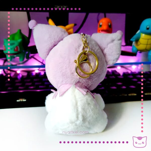 Llavero Peluche Sanrio Kuromi Purple - Imagen 2