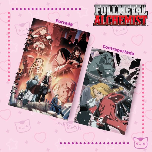 Cuaderno Fullmetal Alchemist