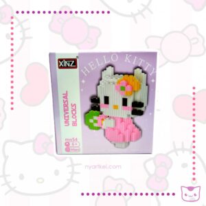 Figura Armable Tipo Lego Sanrio Hello Kitty Flor