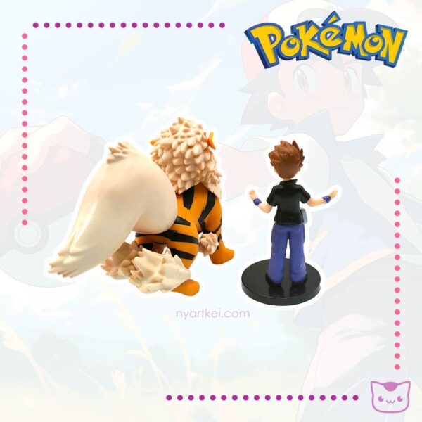 Figura Pokémon Arcanine y Gary Set x2 - Imagen 2