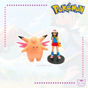 Figura Pokémon Clefable y Lyra Set x2