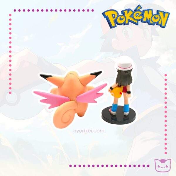 Figura Pokémon Clefable y Lyra Set x2 - Imagen 2