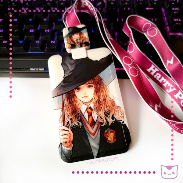 Porta Carnet Retráctil Harry Potter Hermione Varita