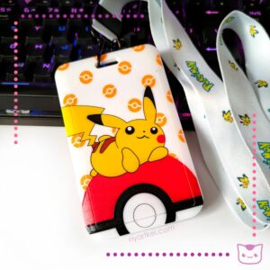 Porta Carnet Pokémon Pikachu Pokeball